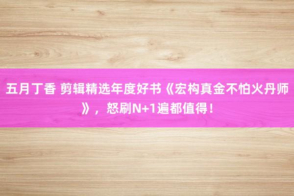 五月丁香 剪辑精选年度好书《宏构真金不怕火丹师》，怒刷N+1遍都值得！