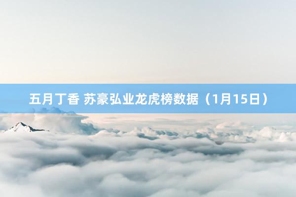 五月丁香 苏豪弘业龙虎榜数据（1月15日）