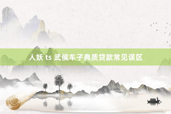 人妖 ts 武侯车子典质贷款常见误区