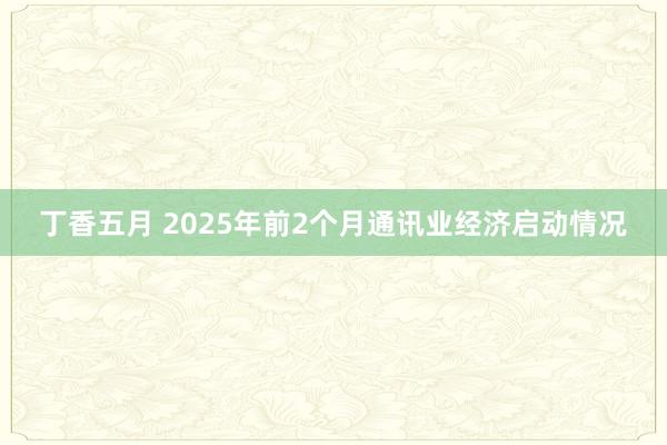 丁香五月 2025年前2个月通讯业经济启动情况