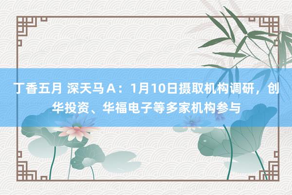 丁香五月 深天马Ａ：1月10日摄取机构调研，创华投资、华福电子等多家机构参与