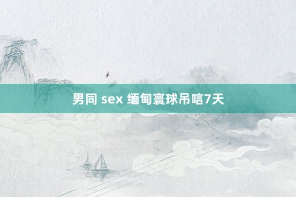 男同 sex 缅甸寰球吊唁7天