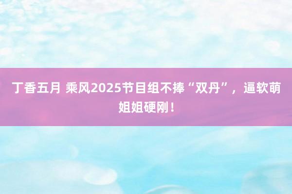 丁香五月 乘风2025节目组不捧“双丹”，逼软萌姐姐硬刚！