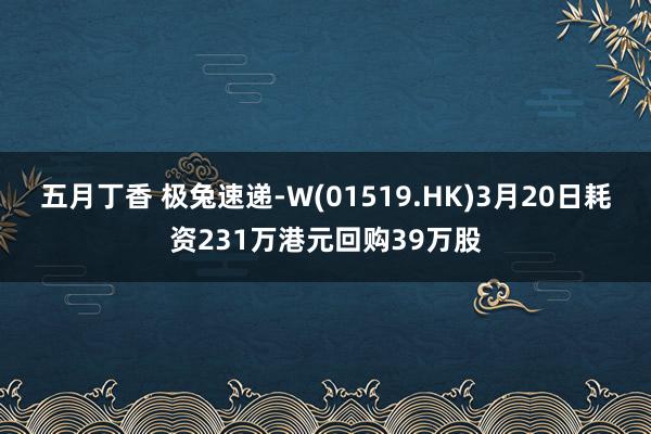五月丁香 极兔速递-W(01519.HK)3月20日耗资231万港元回购39万股