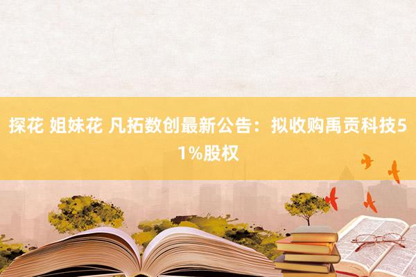 探花 姐妹花 凡拓数创最新公告：拟收购禹贡科技51%股权