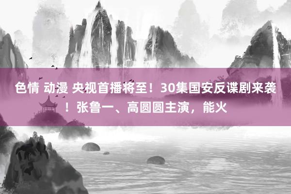 色情 动漫 央视首播将至！30集国安反谍剧来袭！张鲁一、高圆圆主演，能火