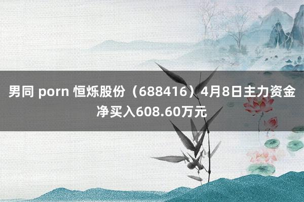 男同 porn 恒烁股份（688416）4月8日主力资金净买入608.60万元
